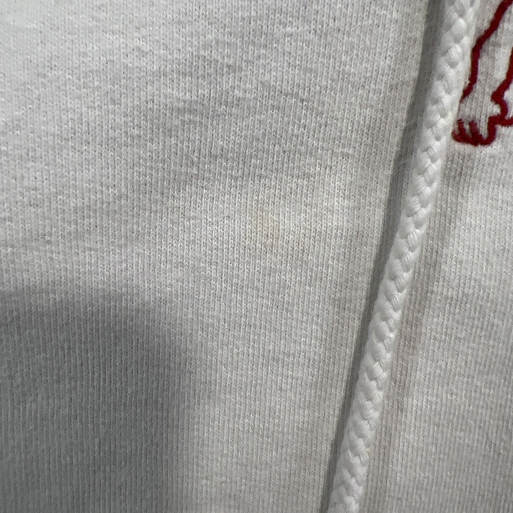 Brandy Melville / John Galt White Devil Embroidered Cropped Hoodie OS - Picture 4 of 7